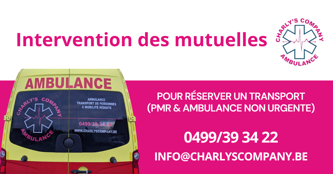 Charly's Company transport ambulance et PMR intervention des mutuelles